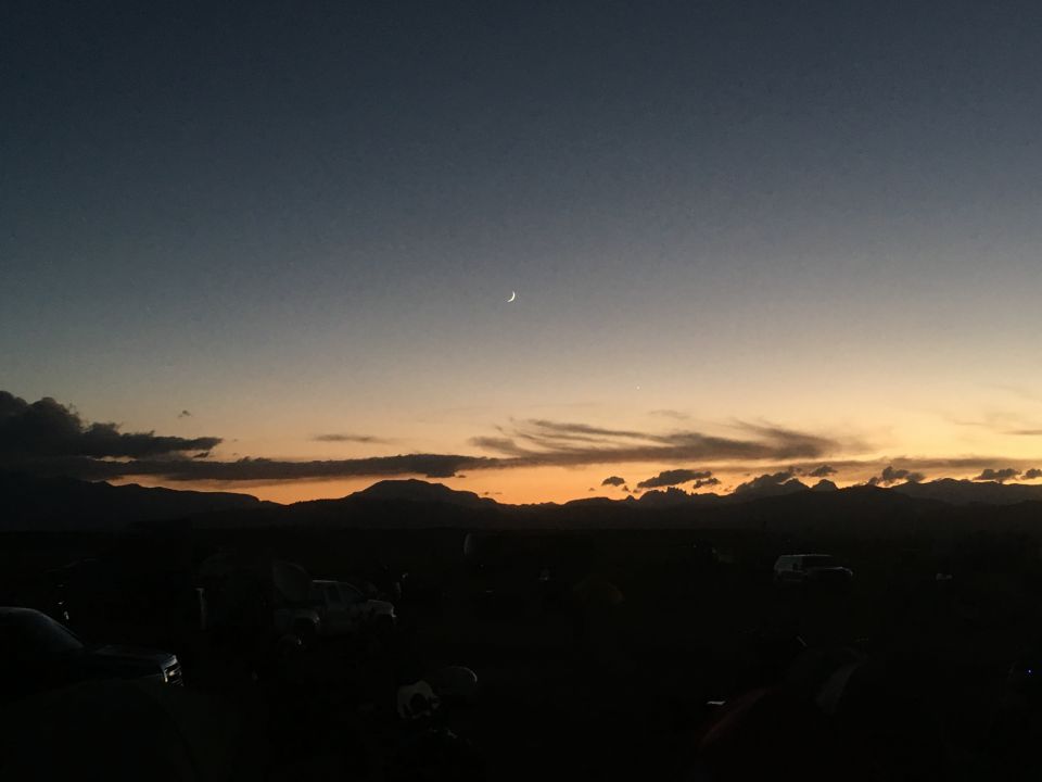 Moon set at Brown's Camp